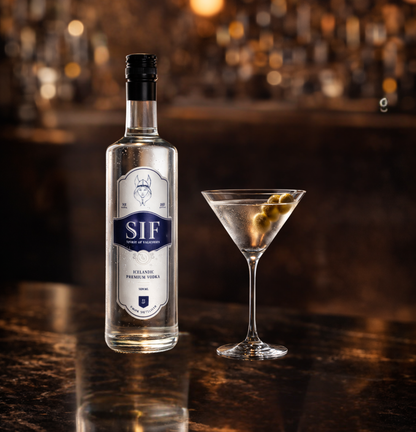 SIF Vodka flaska frá Icelandic Spirits Company